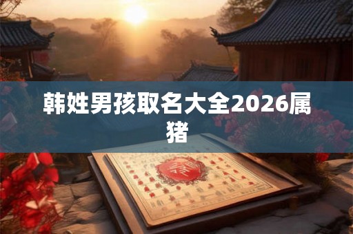 韩姓男孩取名大全2026属猪 韩姓男孩取名大全2026属猪