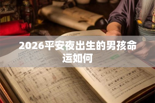 2026平安夜出生的男孩命运如何 2026平安夜出生的男孩命运如何