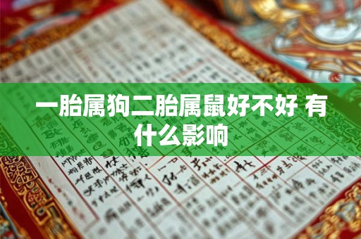 一胎属狗二胎属鼠好不好 有什么影响