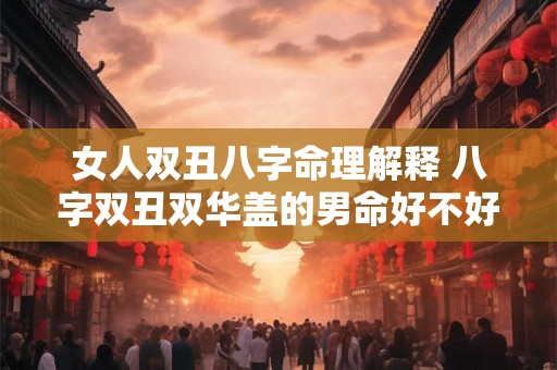 女人双丑八字命理解释 八字双丑双华盖的男命好不好 女人双丑八字命理解释 八字双丑双华盖的男命好不好