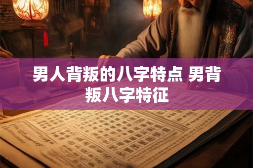 男人背叛的八字特点 男背叛八字特征 男人背叛的八字特点 男背叛八字特征