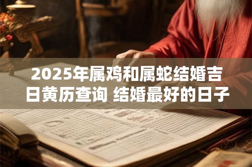 2025年属鸡和属蛇结婚吉日黄历查询 结婚最好的日子 2025年属鸡和属蛇结婚吉日黄历查询 结婚最好的日子
