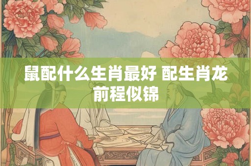 鼠配什么生肖最好 配生肖龙前程似锦 鼠配什么生肖最好 配生肖龙前程似锦