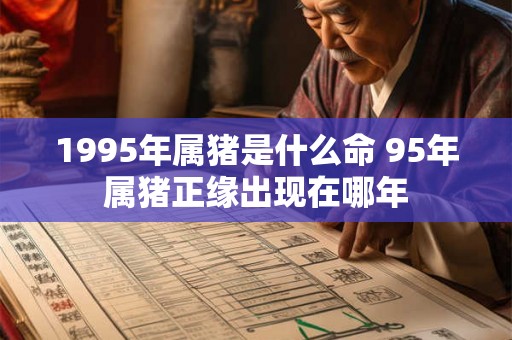 1995年属猪是什么命 95年属猪正缘出现在哪年 1995年属猪是什么命 95年属猪正缘出现在哪年