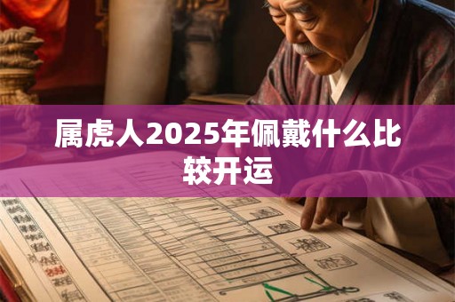 属虎人2025年佩戴什么比较开运 属虎人2025年佩戴什么比较开运