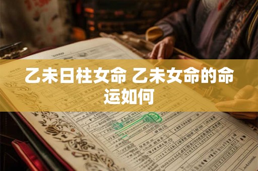 乙未日柱女命 乙未女命的命运如何 乙未日柱女命 乙未女命的命运如何