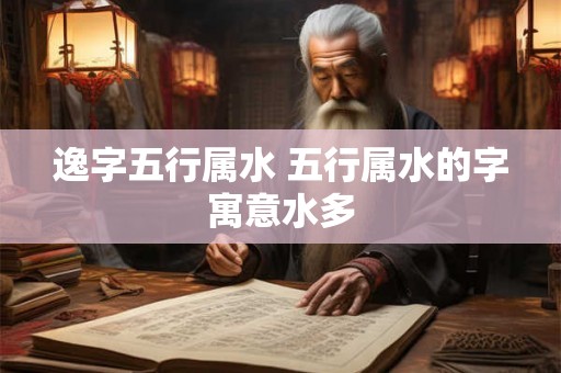 逸字五行属水 五行属水的字寓意水多 逸字五行属水 五行属水的字寓意水多