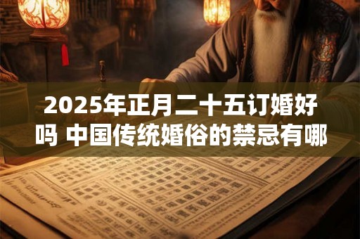 2025年正月二十五订婚好吗 中国传统婚俗的禁忌有哪些