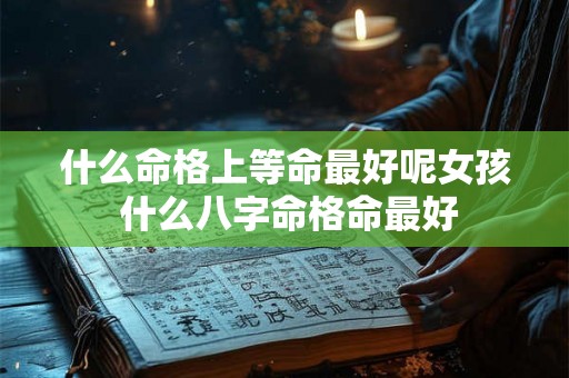 什么命格上等命最好呢女孩 什么八字命格命最好 什么命格上等命最好呢女孩 什么八字命格命最好