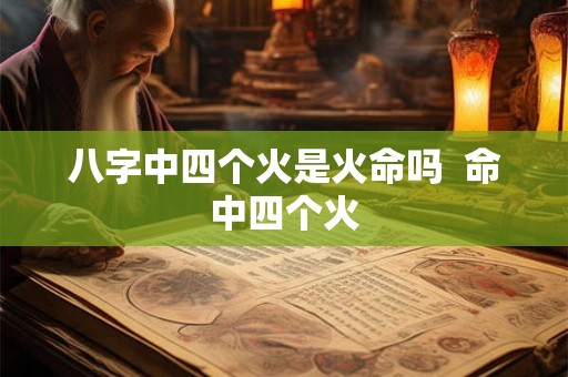 八字中四个火是火命吗 命中四个火 八字中四个火是火命吗 命中四个火