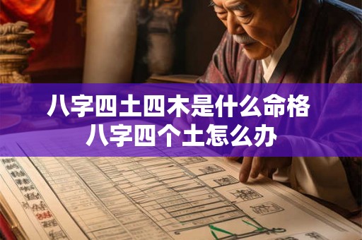 八字四土四木是什么命格 八字四个土怎么办 八字四土四木是什么命格 八字四个土怎么办
