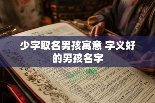 少字取名男孩寓意 字义好的男孩名字