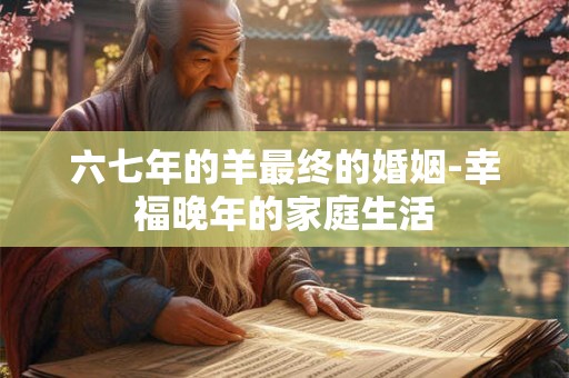 六七年的羊最终的婚姻-幸福晚年的家庭生活 六七年的羊最终的婚姻-幸福晚年的家庭生活