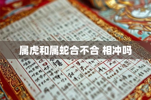 属虎和属蛇合不合 相冲吗 属虎和属蛇合不合 相冲吗