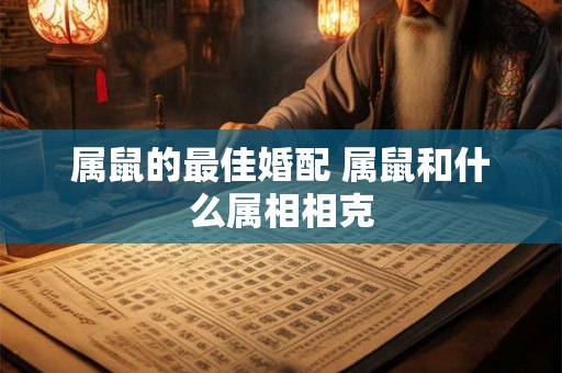 属鼠的最佳婚配 属鼠和什么属相相克 属鼠的最佳婚配 属鼠和什么属相相克