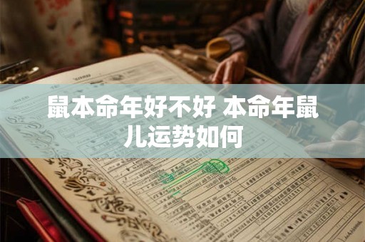 鼠本命年好不好 本命年鼠儿运势如何
