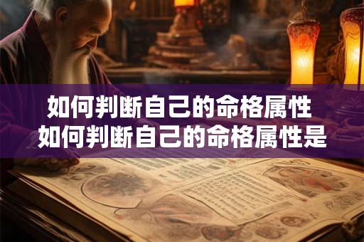 如何判断自己的命格属性 如何判断自己的命格属性是什么 如何判断自己的命格属性 如何判断自己的命格属性是什么