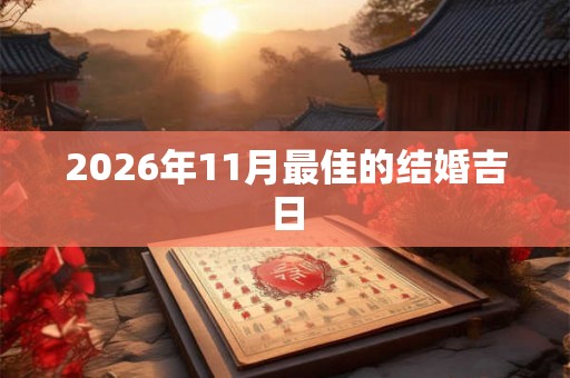 2026年11月最佳的结婚吉日 2026年11月最佳的结婚吉日