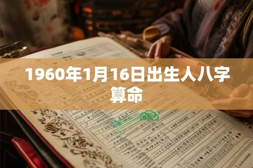 1960年1月16日出生人八字算命 1960年1月16日出生人八字算命