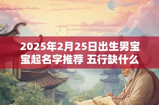 2025年2月25日出生男宝宝起名字推荐 五行缺什么 2025年2月25日出生男宝宝起名字推荐 五行缺什么