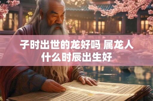子时出世的龙好吗 属龙人什么时辰出生好 子时出世的龙好吗 属龙人什么时辰出生好