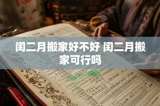 闰二月搬家好不好 闰二月搬家可行吗 闰二月搬家好不好 闰二月搬家可行吗