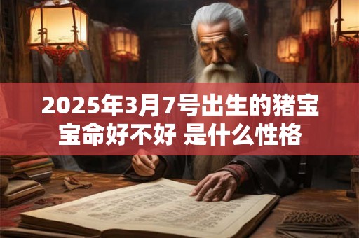 2025年3月7号出生的猪宝宝命好不好 是什么性格 2025年3月7号出生的猪宝宝命好不好 是什么性格