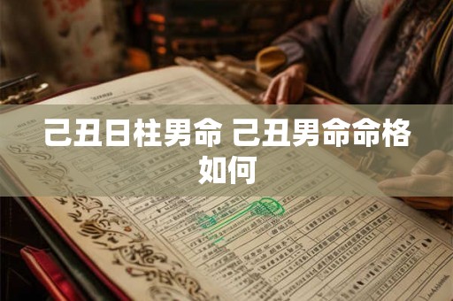 己丑日柱男命 己丑男命命格如何