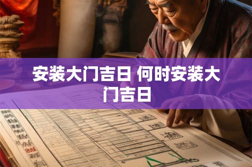 安装大门吉日 何时安装大门吉日 安装大门吉日 何时安装大门吉日