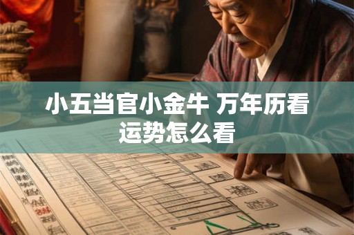 小五当官小金牛 万年历看运势怎么看 小五当官小金牛 万年历看运势怎么看