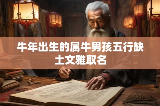 牛年出生的属牛男孩五行缺土文雅取名 牛年出生的属牛男孩五行缺土文雅取名