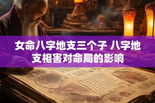 女命八字地支三个子 八字地支相害对命局的影响 女命八字地支三个子 八字地支相害对命局的影响
