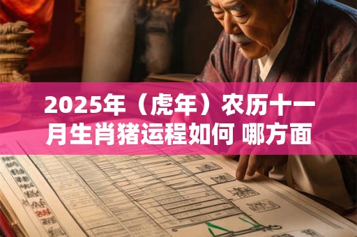 2025年(虎年)农历十一月生肖猪运程如何 哪方面运势最佳 2025年(虎年)农历十一月生肖猪运程如何 哪方面运势最佳