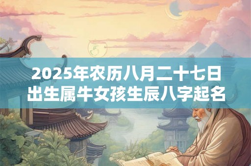 2025年农历八月二十七日出生属牛女孩生辰八字起名 2025年农历八月二十七日出生属牛女孩生辰八字起名