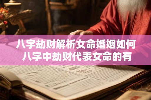 八字劫财解析女命婚姻如何 八字中劫财代表女命的有哪些