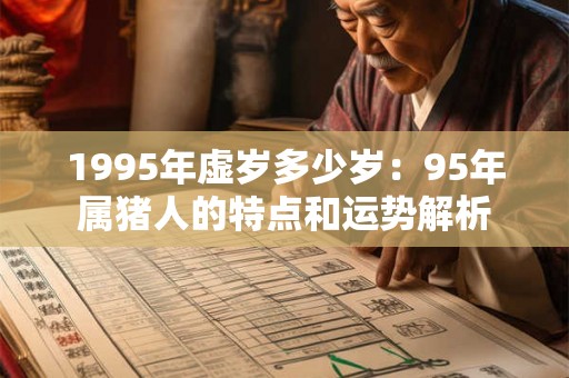 1995年虚岁多少岁:95年属猪人的特点和运势解析 1995年虚岁多少岁:95年属猪人的特点和运势解析