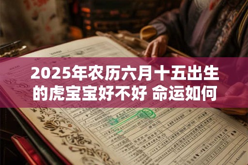 2025年农历六月十五出生的虎宝宝好不好 命运如何 2025年农历六月十五出生的虎宝宝好不好 命运如何