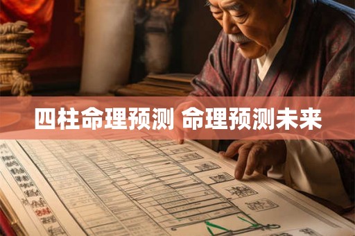 四柱命理预测 命理预测未来
