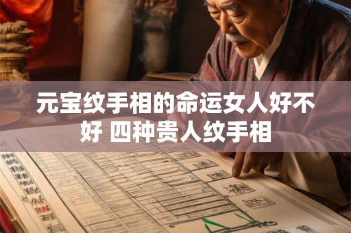 元宝纹手相的命运女人好不好 四种贵人纹手相 元宝纹手相的命运女人好不好 四种贵人纹手相