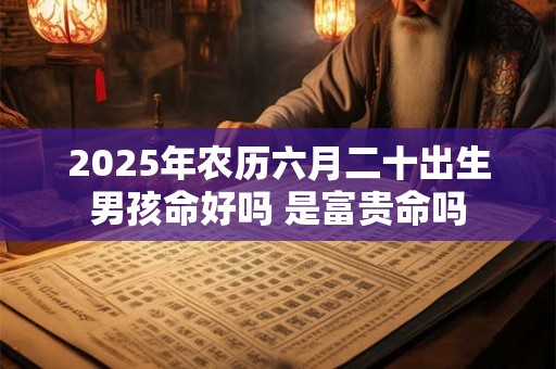 2025年农历六月二十出生男孩命好吗 是富贵命吗 2025年农历六月二十出生男孩命好吗 是富贵命吗