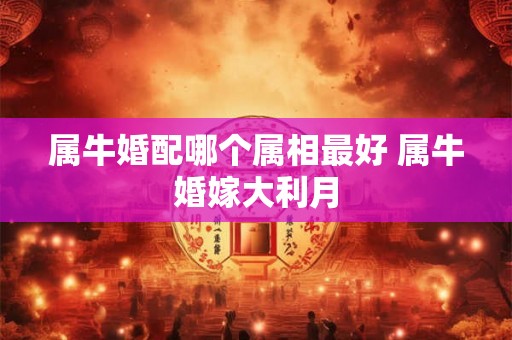 属牛婚配哪个属相最好 属牛婚嫁大利月 属牛婚配哪个属相最好 属牛婚嫁大利月