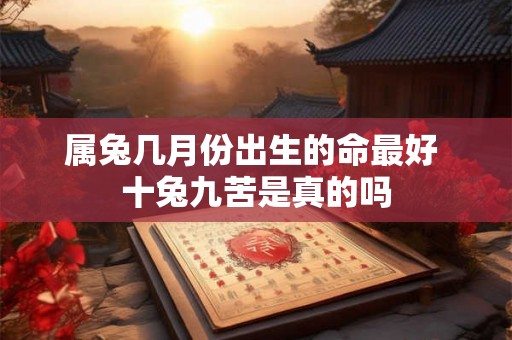 属兔几月份出生的命最好 十兔九苦是真的吗 属兔几月份出生的命最好 十兔九苦是真的吗