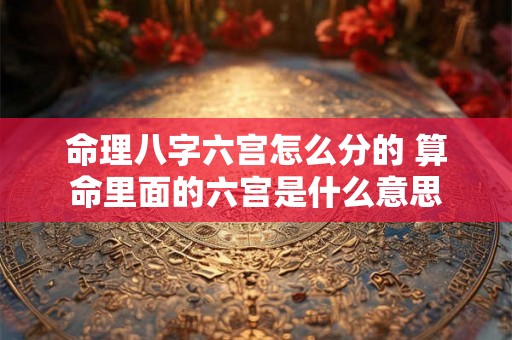 命理八字六宫怎么分的 算命里面的六宫是什么意思 命理八字六宫怎么分的 算命里面的六宫是什么意思