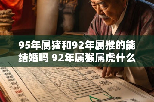 95年属猪和92年属猴的能结婚吗 92年属猴属虎什么命