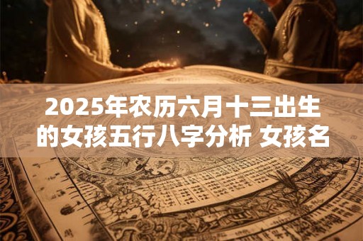 2025年农历六月十三出生的女孩五行八字分析 女孩名字分享 2025年农历六月十三出生的女孩五行八字分析 女孩名字分享