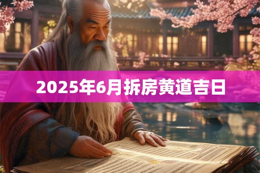 2025年6月拆房黄道吉日