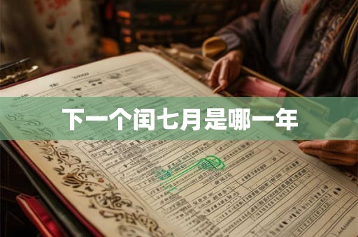 下一个闰七月是哪一年 下一个闰七月是哪一年