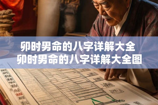 卯时男命的八字详解大全 卯时男命的八字详解大全图片 卯时男命的八字详解大全 卯时男命的八字详解大全图片