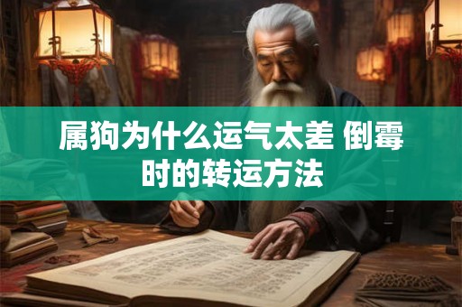 属狗为什么运气太差 倒霉时的转运方法 属狗为什么运气太差 倒霉时的转运方法