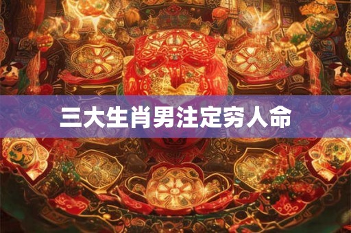 三大生肖男注定穷人命 三大生肖男注定穷人命